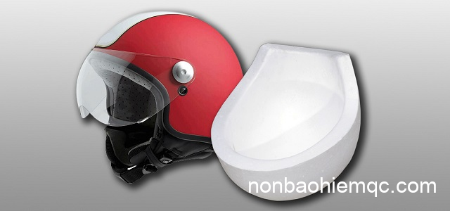 Lõi xốp nâng cao hiệu quả bảo vệ của mũ bảo hiểm.
