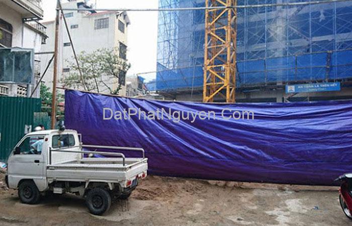 Bạt che công trình được sản xuất từ chất liệu cao cấp