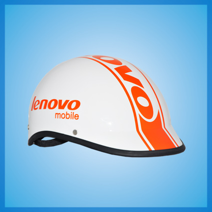 Nón bảo hiểm quảng cáo cũng phải đảm bảo độ an toàn